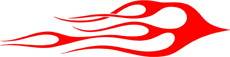 classic_red_42 Graphic Flame Decal