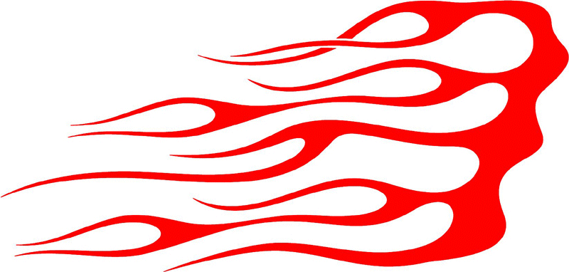 classic_red_43 Classic Red Flames Graphic Decal Stickers Customized Online