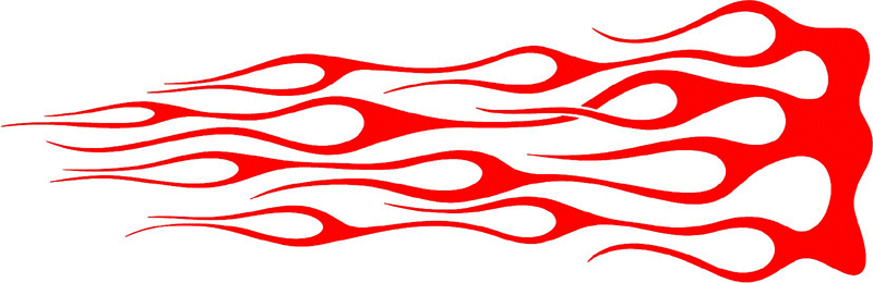 classic_red_46 Graphic Flame Decal