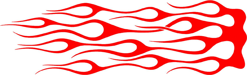 classic_red_47 Graphic Flame Decal