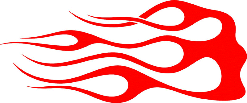 classic_red_48 Graphic Flame Decal