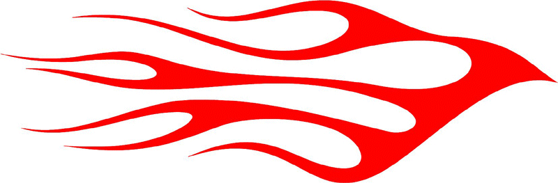 classic_red_49 Graphic Flame Decal