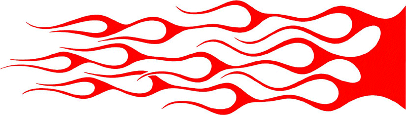 classic_red_50 Graphic Flame Decal