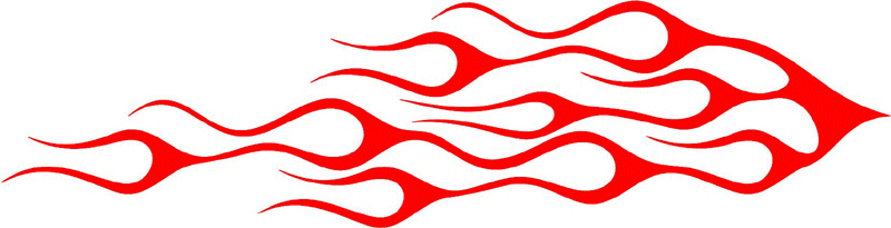 classic_red_52 Graphic Flame Decal