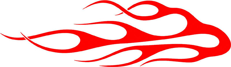 classic_red_55 Graphic Flame Decal