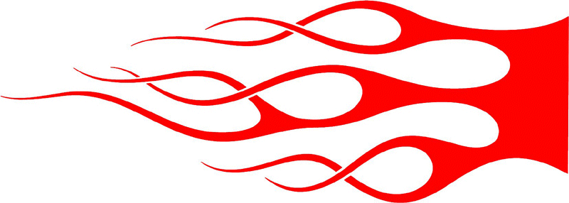 classic_red_56 Graphic Flame Decal