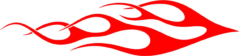 classic_red_57 Graphic Flame Decal