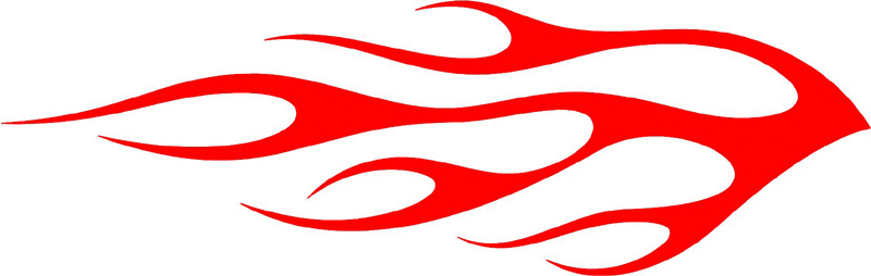 classic_red_58 Graphic Flame Decal