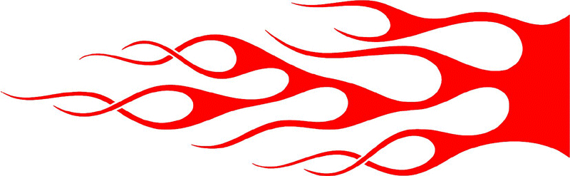 classic_red_64 Graphic Flame Decal