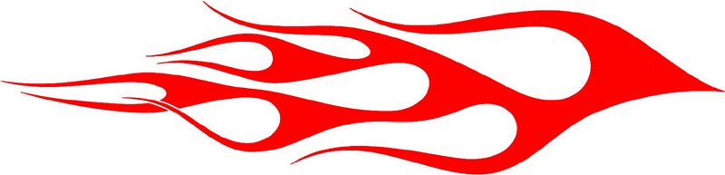 classic_red_66 Graphic Flame Decal