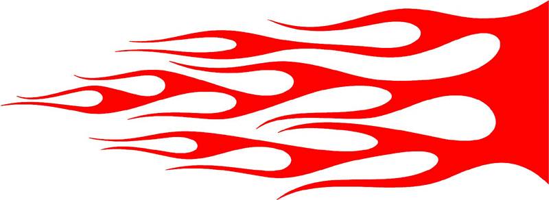 classic_red_67 Graphic Flame Decal