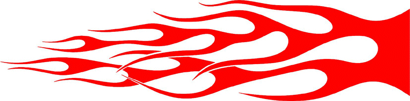 classic_red_68 Graphic Flame Decal