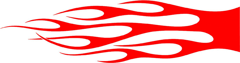 classic_red_69 Graphic Flame Decal