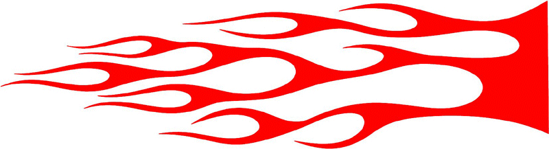 classic_red_70 Graphic Flame Decal