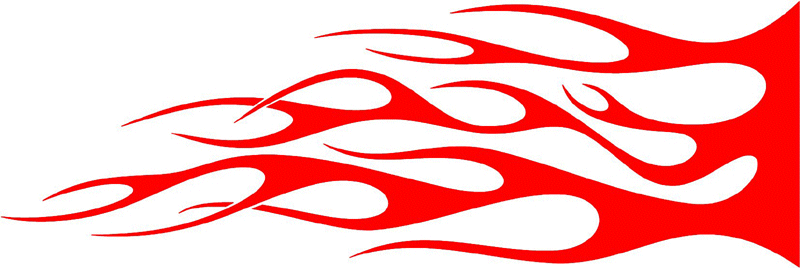 classic_red_72 Graphic Flame Decal