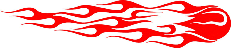 classic_red_75 Graphic Flame Decal