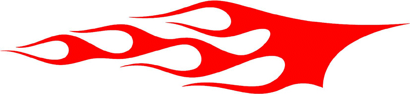 classic_red_76 Graphic Flame Decal