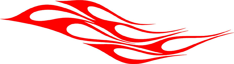 classic_red_77 Graphic Flame Decal