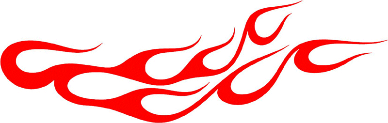 classic_red_83 Graphic Flame Decal