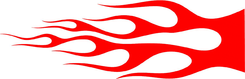 classic_red_87 Graphic Flame Decal