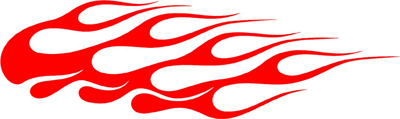 classic_red_91 Graphic Flame Decal