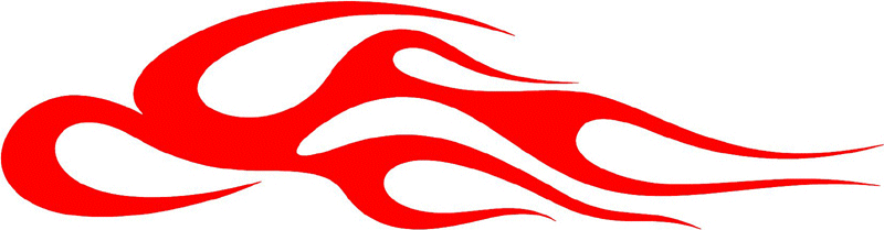 classic_red_92 Graphic Flame Decal