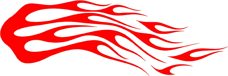 classic_red_93 Graphic Flame Decal