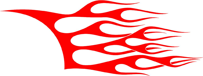 classic_red_94 Graphic Flame Decal