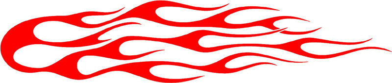 classic_red_96 Graphic Flame Decal