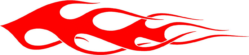 classic_red_99 Graphic Flame Decal