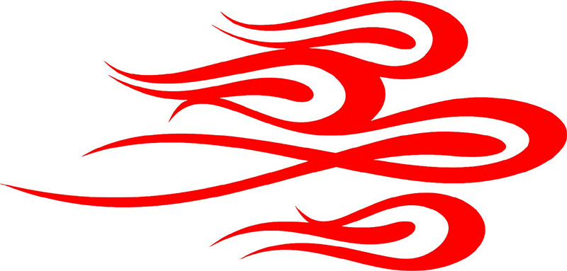 exclusive_30 Exclusive Flames Graphic Flame Decal