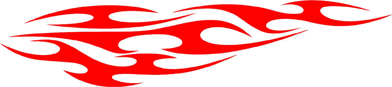 exclusive_92 Exclusive Flames Graphic Flame Decal