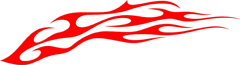 exclusive_94 Exclusive Flames Graphic Flame Decal