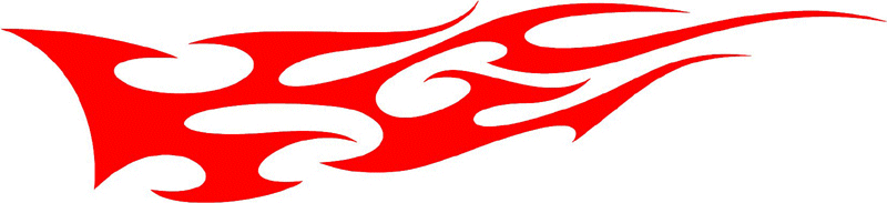 exclusive_95 Exclusive Flames Graphic Flame Decal