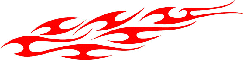 exclusive_98 Exclusive Flames Graphic Flame Decal