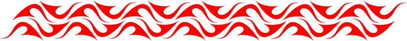 long_180 Long Flame Graphic Flame Decal