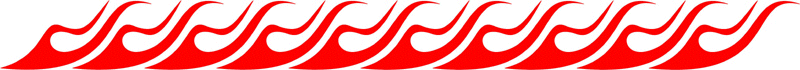 long_204 Long Flame Graphic Flame Decal