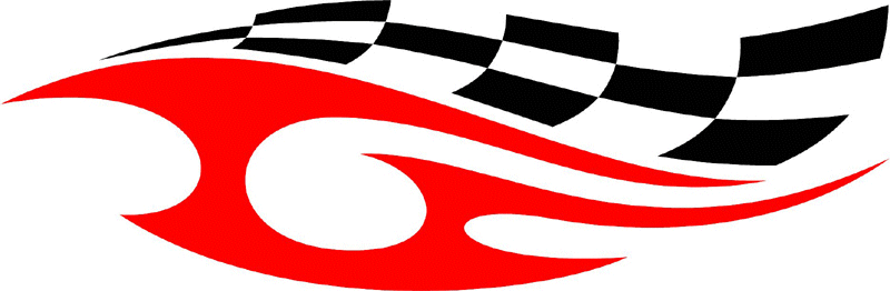 RACING_03 Racing Flames Graphic Flame Decal