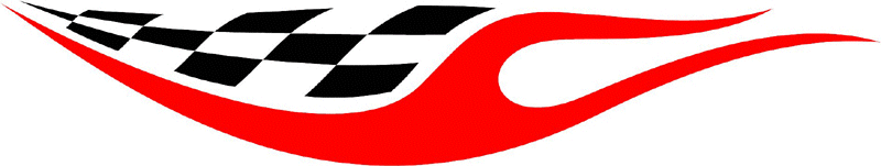 RACING_05 Racing Flames Graphic Flame Decal