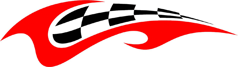 RACING_07 Racing Flames Graphic Flame Decal