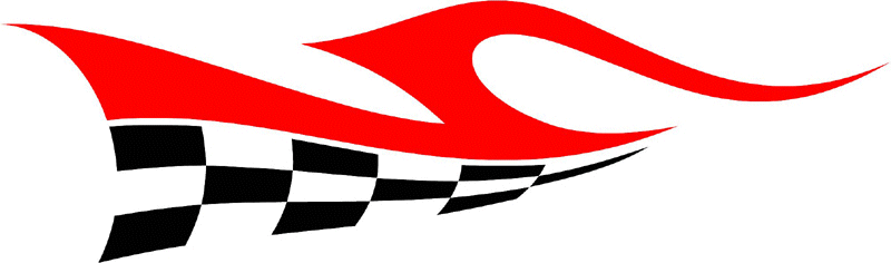 RACING_08 Racing Flames Graphic Flame Decal