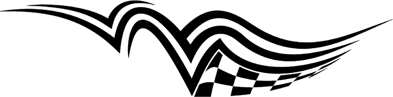 rt_074 Racing Tribal Graphic Flame Decal