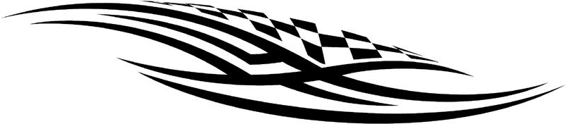 rt_085 Racing Tribal Graphic Flame Decal