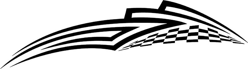 rt_092 Racing Tribal Graphic Flame Decal