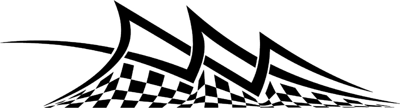 rt_111 Racing Tribal Graphic Flame Decal