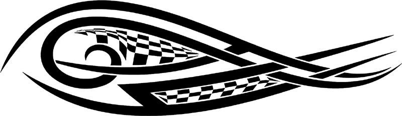 rt_114 Racing Tribal Graphic Flame Decal