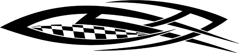 rt_116 Racing Tribal Graphic Flame Decal