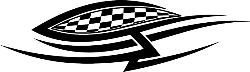 rt_127 Racing Tribal Graphic Flame Decal