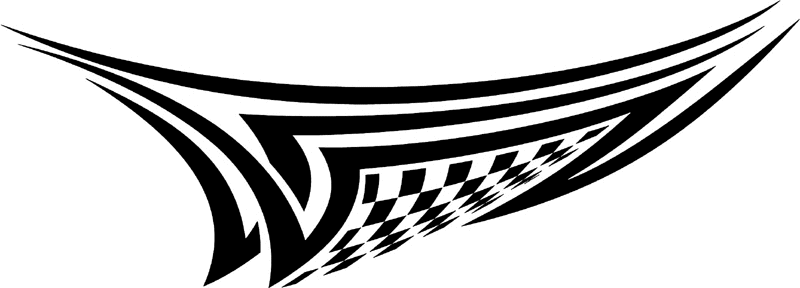 rt_129 Racing Tribal Graphic Flame Decal