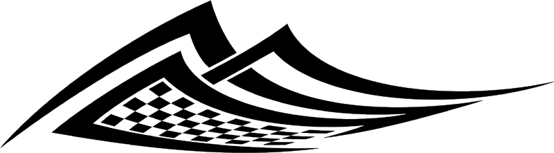 rt_133 Racing Tribal Graphic Flame Decal